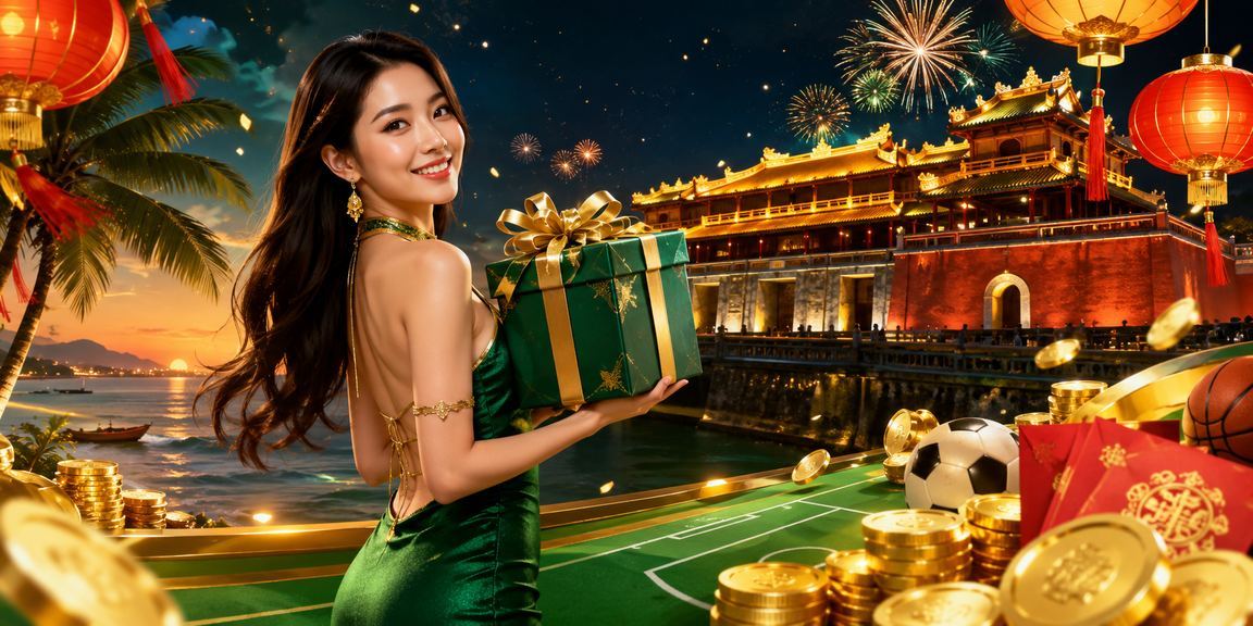 Người hâm mộ bóng đá cá cược thể thao tại Huế bên đèn lồng